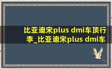 比亚迪宋plus dmi车顶行李_比亚迪宋plus dmi车顶行李箱推荐